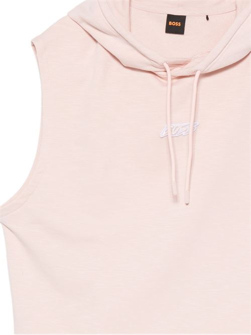 Felpa uomo BOSS rosa smanicata con cappuccio surf BOSS | 50559236690