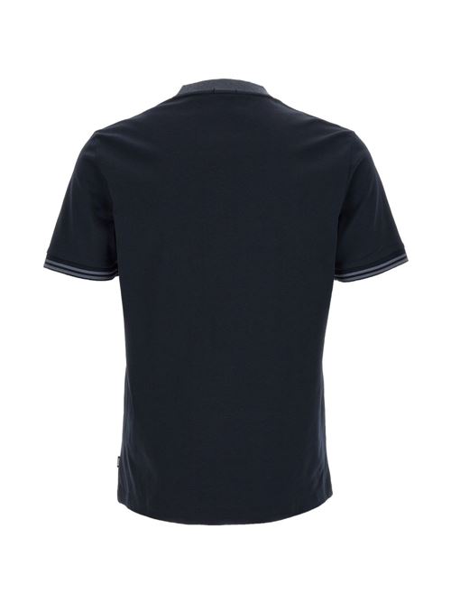 Polo uomo BOSS blu con bordini a contrasto BOSS | 50559667404