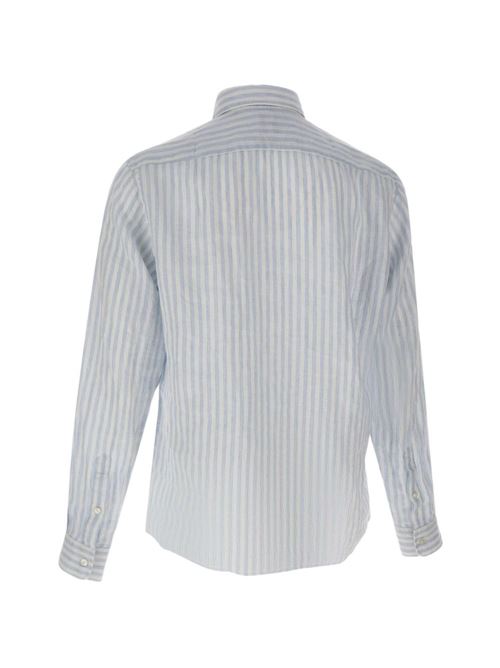 Camicia uomo Boss rigata celeste modello H-Liam BOSS | 50560595450