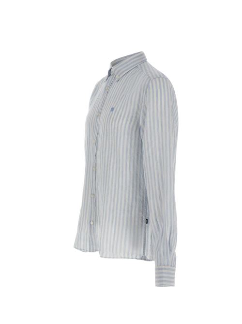 Camicia uomo Boss rigata celeste modello H-Liam BOSS | 50560595450