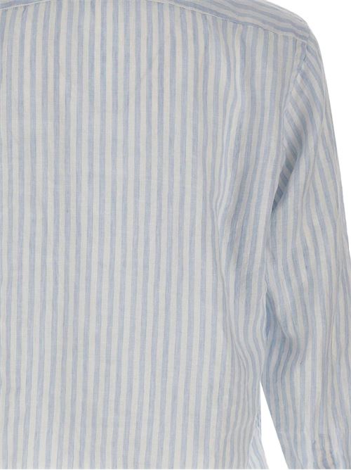 Camicia uomo Boss rigata celeste modello H-Liam BOSS | 50560595450