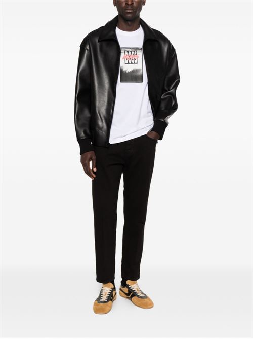 T-shirt uomo Boss manica corta bianca con stampa BOSS | 50561846100