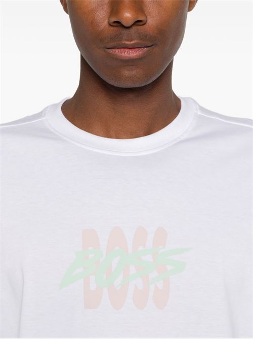 T-shirt uomo BOSS Surf bianco BOSS | 50561850100
