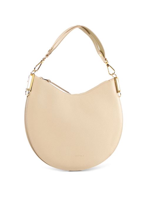 Borsa donna Coccinelle mezza luna sabbia in pelle COCCINELLE | E1QKF130201700