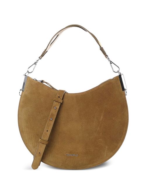 Borsa donna Coccinelle mezza luna beige in suede COCCINELLE | E1QKG130201G43