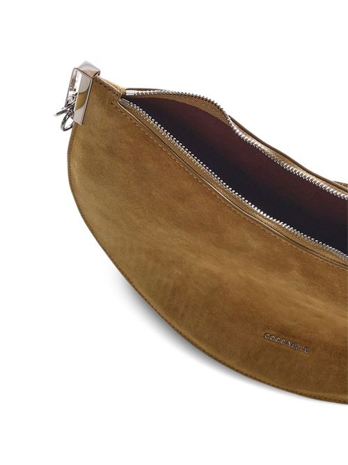 Borsa donna Coccinelle mezza luna beige in suede COCCINELLE | E1QKG130201G43
