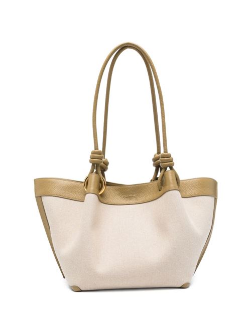 Borsa donna Coccinelle shopping canvas sabbia e beige COCCINELLE | E1U06110201824