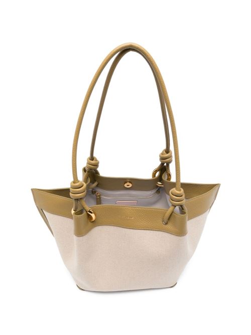 Borsa donna Coccinelle shopping canvas sabbia e beige COCCINELLE | E1U06110201824