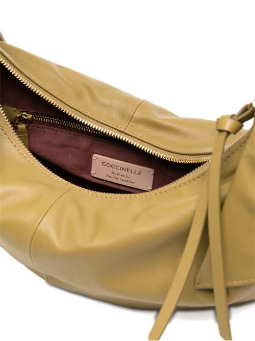 Borsa donna Coccinelle handbag puffy verde senape COCCINELLE | E1U1A130201G43