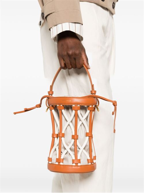 Borsa donna Coccinelle secchiello arancione in pelle COCCINELLE | E1U2Q230101840