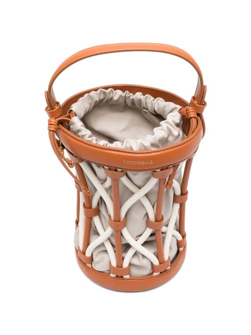 Borsa donna Coccinelle secchiello arancione in pelle COCCINELLE | E1U2Q230101840
