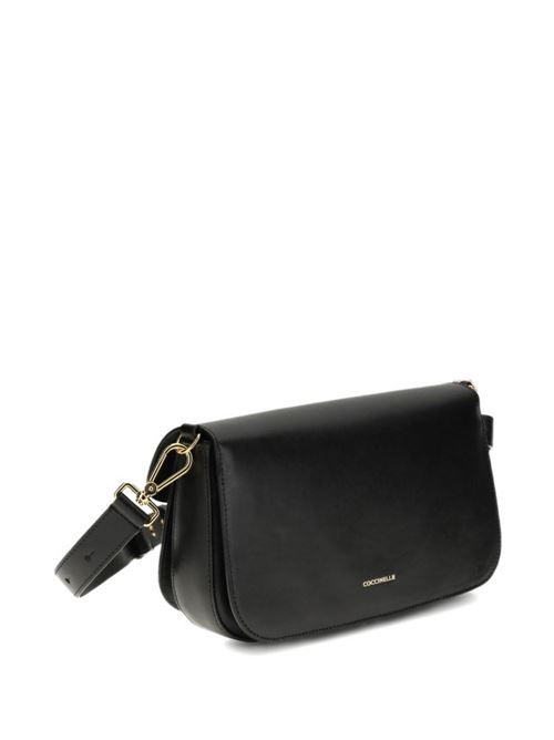 Borsa donna Coccinelle tracolla nera con catena e fibbia COCCINELLE | E1U4G120301001