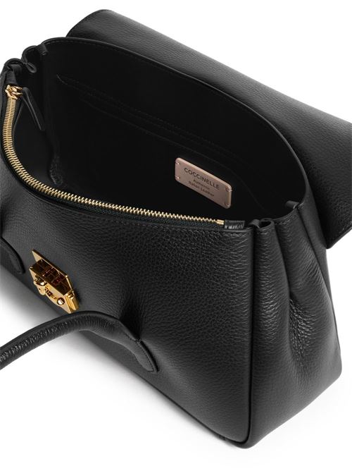 Borsa donna Coccinelle bauletto nero manici lunghi COCCINELLE | E1U4K120301001