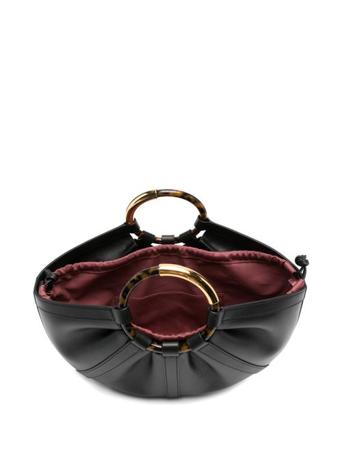 Borsa donna Coccinelle shopping nera con anello grande COCCINELLE | E1U5A180101001