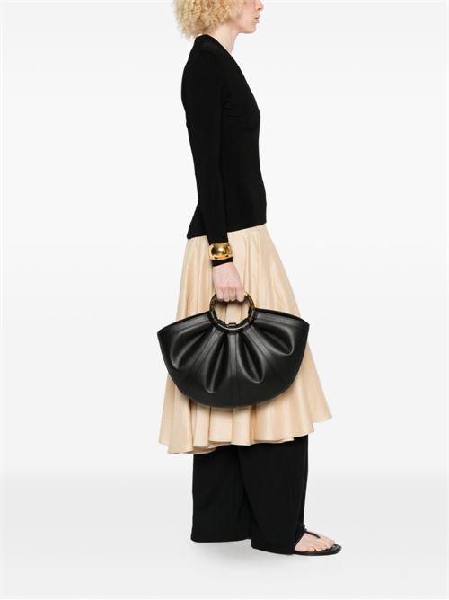 Borsa donna Coccinelle shopping nera con anello grande COCCINELLE | E1U5A180101001