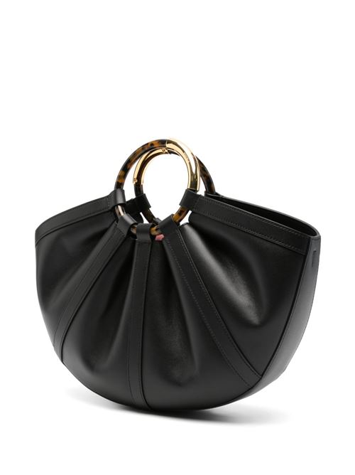 Borsa donna Coccinelle shopping nera con anello grande COCCINELLE | E1U5A180101001