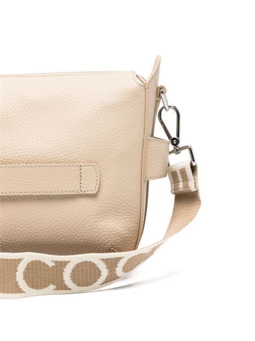 Borsa donna Coccinelle tracolla beige compatta con fibbia COCCINELLE | E1U6C150101N64