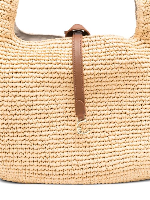 Borsa donna Coccinelle sacca grande in rafia sabbia COCCINELLE | E1UV1130101675