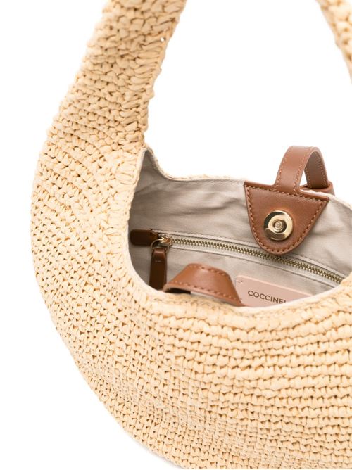 Borsa donna Coccinelle sacca in rafia sabbia COCCINELLE | E1UV1130201675