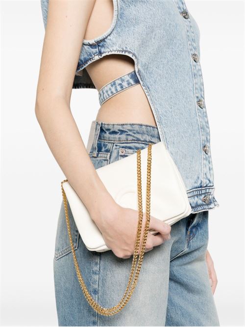 Borsa donna Coccinelle tracolla perla con catena COCCINELLE | E5SS5520101N17