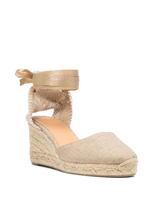 Sandalo donna con zeppa Carina Castaner | 0261593000