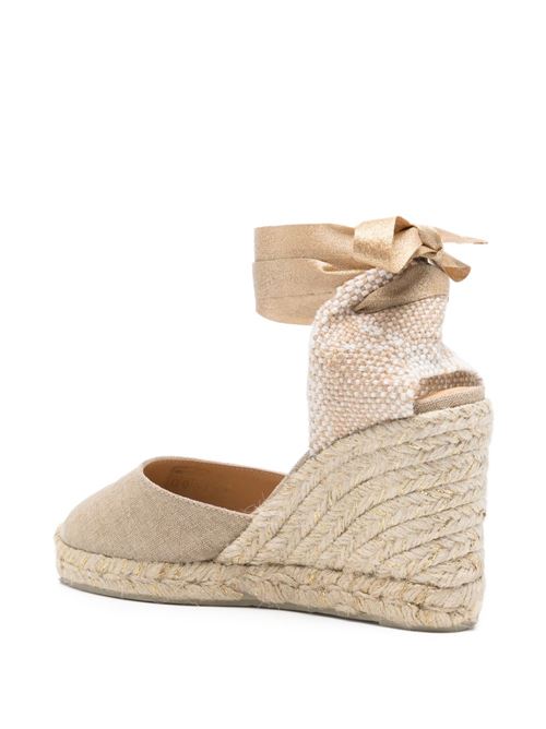 Sandalo donna con zeppa Carina Castaner | 0261603000