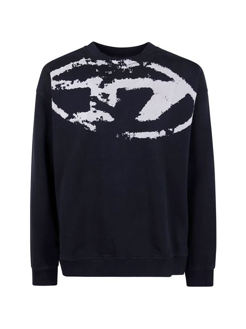 Felpa uomo girocollo nera con grafica DIESEL | A130510DMBU9XX