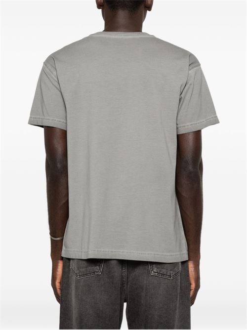 T-shirt uomo Diesel mini logo wash grigio DIESEL | A187390IKBQ97D