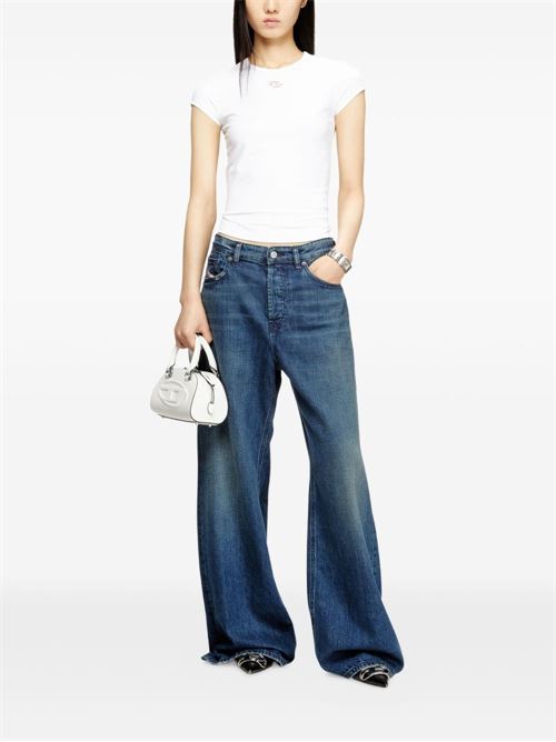 T-shirt donna T-Angie bianca con logo cut-out DIESEL | A199120AFAA100