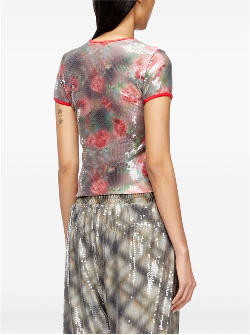 T-shirt donna con paillettes DIESEL | A200620QVCT43JA