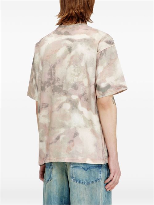 T-shirt uomo Diesel camu sabbia DIESEL | A202130WFCV5DGA