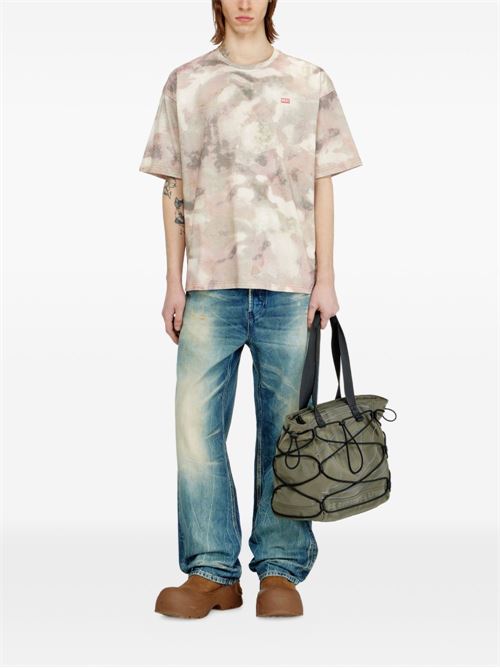 T-shirt uomo Diesel camu sabbia DIESEL | A202130WFCV5DGA