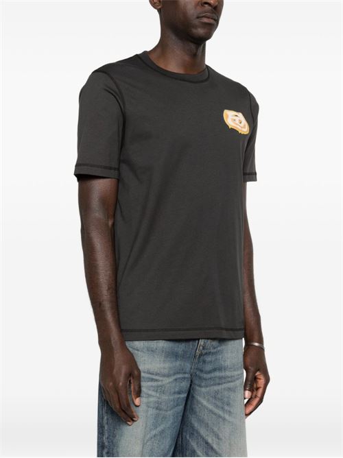 T-shirt uomo Diesel logo oval sfumato antracite DIESEL | A202840PLAT93R