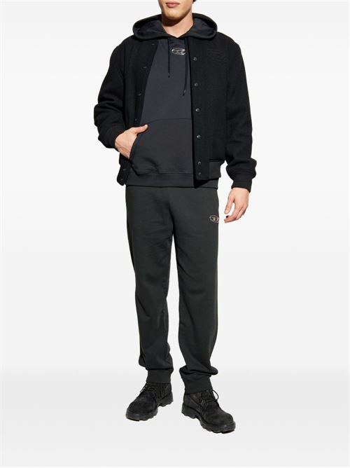 Felpa uomo con cappuccio nera DIESEL | A204470BKBW900