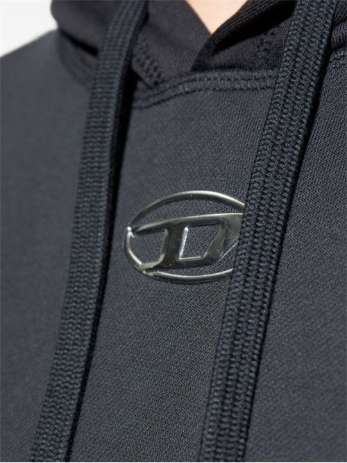 Felpa uomo con cappuccio nera DIESEL | A204470BKBW900