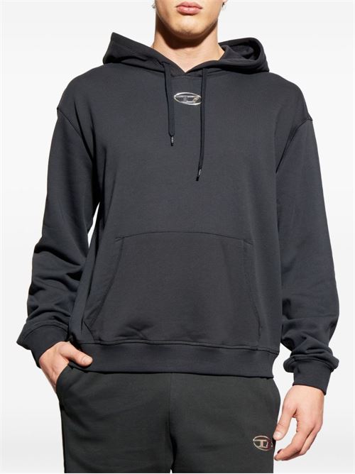 Felpa uomo con cappuccio nera DIESEL | A204470BKBW900