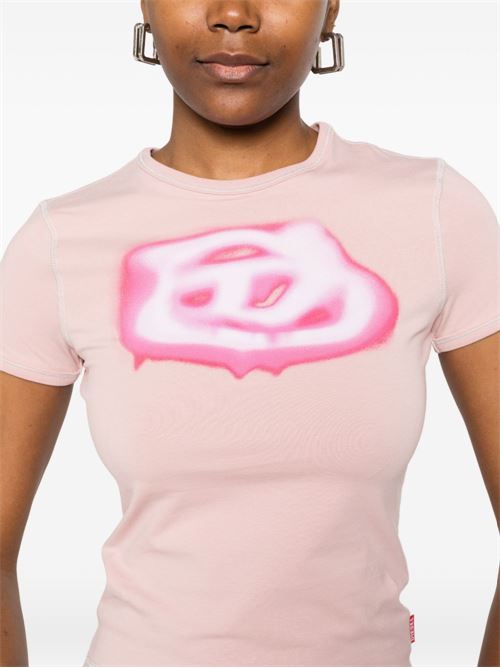 T-shirt donna T-Uncuties-Long-S3 rosa DIESEL | A204970QHHA33L