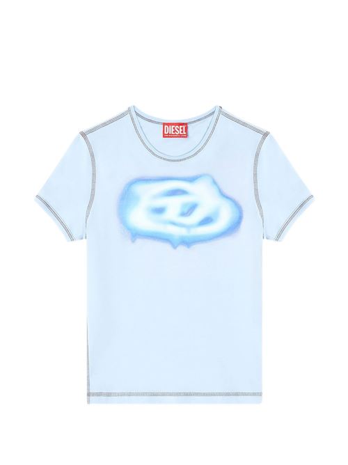 T-shirt donna T-Uncuties-Long-S3 celeste DIESEL | A204970QHHA8PE