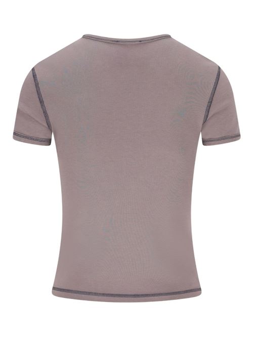 T-shirt donna grigia con stampa DIESEL | A209800QHHA96I