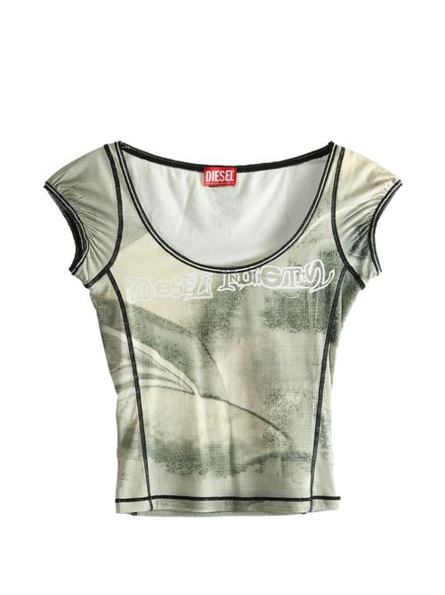 T-shirt donna con grafica all-over DIESEL | A209860QVCW9ECA
