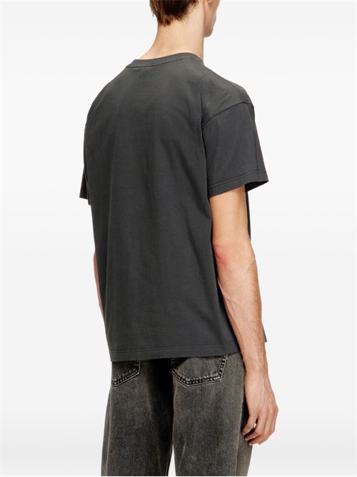 T-shirt uomo Diesel antracite maniche corte DIESEL | A210270DMBJ93R