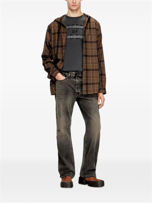 T-shirt uomo Diesel antracite maniche corte DIESEL | A210270DMBJ93R