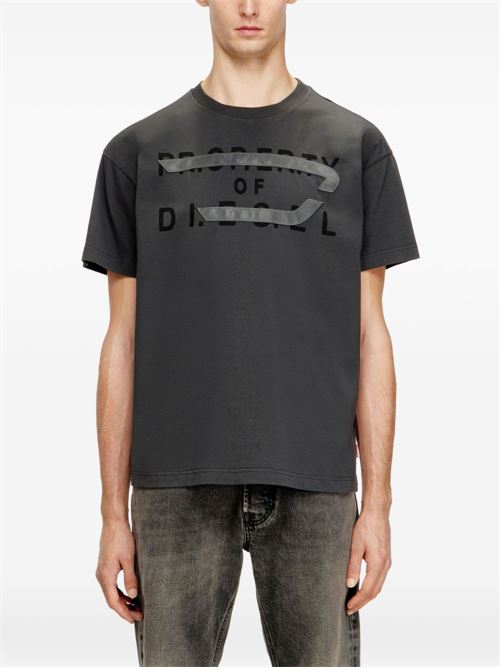 T-shirt uomo Diesel antracite maniche corte DIESEL | A210270DMBJ93R