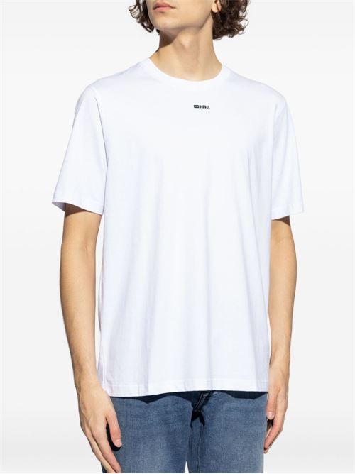 T-shirt uomo Diesel bianca maniche corte DIESEL | A216540NIAX100