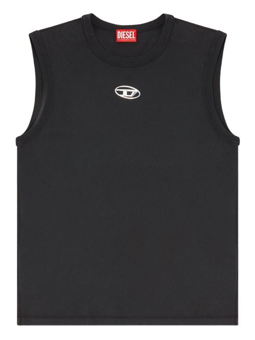 Canotta uomo Diesel nera con logo oval D DIESEL | A217430JMBB900