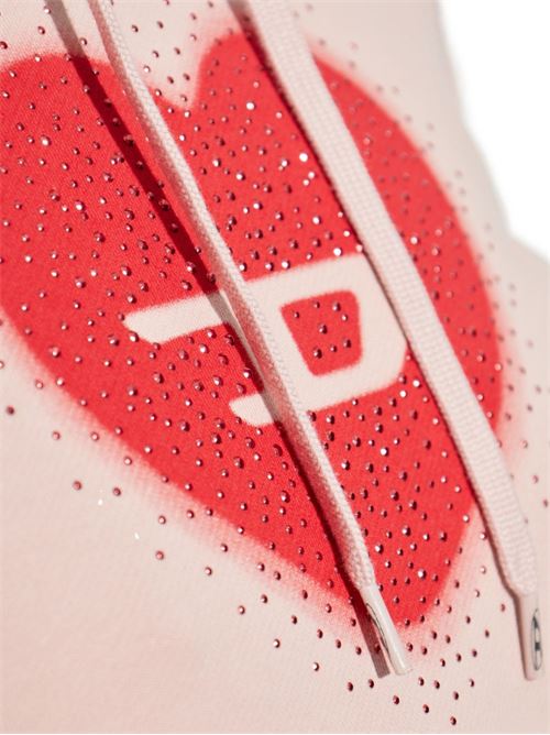 Felpa donna F-Slimmy rosa con cappuccio DIESEL | A219520NSEX33L