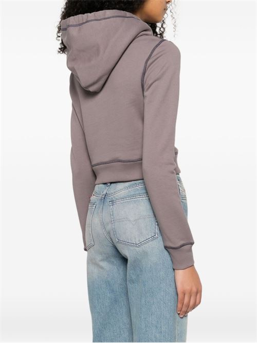 Felpa donna F-Slimmy grigia con cappuccio DIESEL | A219520NSEX96I