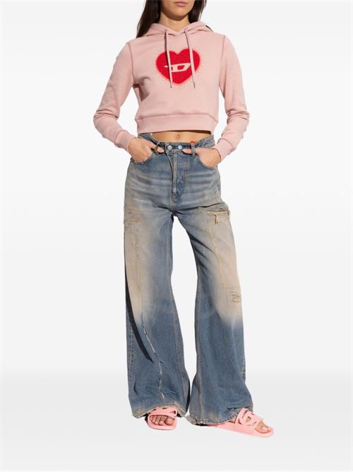 Ciabatta donna rosa con logo DIESEL | Y03852P7519T4194