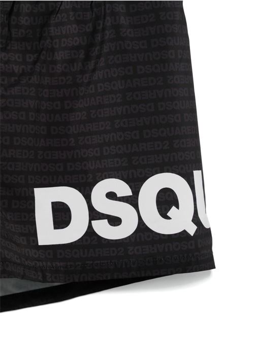 Boxer uomo Dsquared2 nero bianco Dsquared | D7B5C6600010