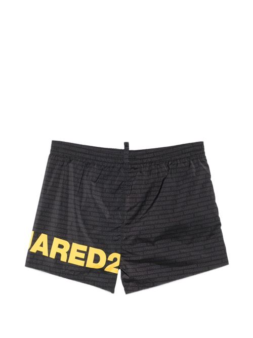 Boxer uomo Dsquared2 nero giallo Dsquared | D7B5C6600014